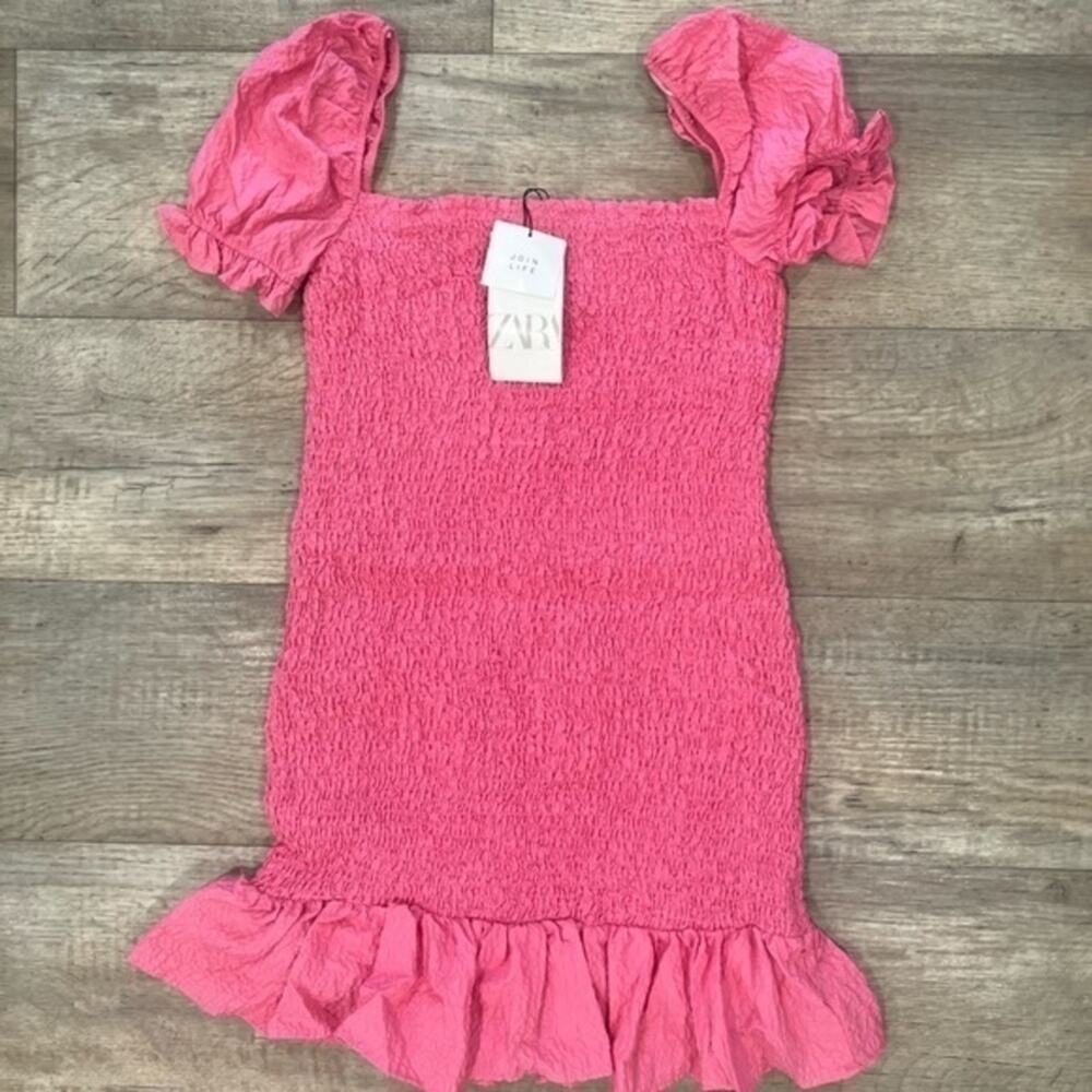 ZARA Mini Dress with Flounced Hem NWT LAST ONE!!! - Picture 16 of 16
